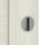 Detailansicht der Oberfläche von CLASSEN Schiebetür Greco M2 Eiche Grau 3D Look mit Lichtausschnitt