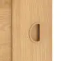 Detailansicht der Oberfläche von CLASSEN Schiebetür Greco M3 Eiche geölt 3D Look mit Lichtausschnitt