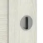 Detailansicht der Oberfläche von CLASSEN Schiebetür Greco M3 Eiche Grau 3D Look mit Lichtausschnitt