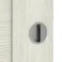 Detailansicht der Oberfläche von CLASSEN Schiebetür Greco M4 Eiche Grau 3D Look mit Lichtausschnitt