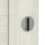 Detailansicht der Oberfläche von CLASSEN Schiebetür Greco M7 Eiche Grau 3D Look mit Lichtausschnitt
