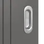 Detailansicht der Oberfläche von HÖRMANN Schiebetür Groove 21 Staubgrau RAL 7037 Lack DesignLine