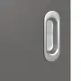 Detailansicht der Oberfläche von HÖRMANN Schiebetür Groove 23 Staubgrau RAL 7037 Lack DesignLine