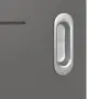 Detailansicht der Oberfläche von HÖRMANN Schiebetür Groove 34 Staubgrau RAL 7037 Lack DesignLine