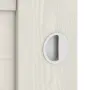 Detailansicht der Oberfläche von CLASSEN Schiebetür Lukka M1 Esche Weiß 3D Look 