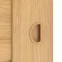 Detailansicht der Oberfläche von CLASSEN Schiebetür Magnetic M1 Eiche geölt 3D Look 