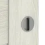Detailansicht der Oberfläche von CLASSEN Schiebetür Magnetic M2 Eiche Grau 3D Look mit Lichtausschnitt