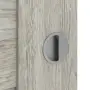 Detailansicht der Oberfläche von CLASSEN Schiebetür Magnetic M3 Eiche Gessato 3D Look mit Lichtausschnitt