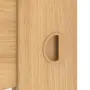 Detailansicht der Oberfläche von CLASSEN Schiebetür Magnetic M5 Eiche geölt 3D Look mit Lichtausschnitt