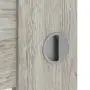 Detailansicht der Oberfläche von CLASSEN Schiebetür Magnetic M5 Eiche Gessato 3D Look mit Lichtausschnitt