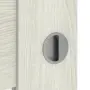 Detailansicht der Oberfläche von CLASSEN Schiebetür Magnetic M6 Eiche Grau 3D Look mit Lichtausschnitt