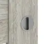 Detailansicht der Oberfläche von CLASSEN Schiebetür Magnetic M7 Eiche Gessato 3D Look mit Lichtausschnitt