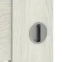 Detailansicht der Oberfläche von CLASSEN Schiebetür Magnetic M7 Eiche Grau 3D Look mit Lichtausschnitt