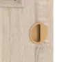 Detailansicht der Oberfläche von CLASSEN Schiebetür Modena 4 LA 1/4 Eiche Sonoma 3D Look mit Lichausschnitt