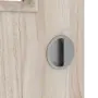 Detailansicht der Oberfläche von CLASSEN Schiebetür Modena 4 LA 3/4 Nuss Kolumbia hell 3D Look mit Lichausschnitt