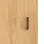 Detailansicht der Oberfläche von CLASSEN Schiebetür Tetyda M4 Eiche geölt 3D Look mit Lichtausschnitt