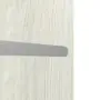 Detailansicht der horizontalen Lisene von CLASSEN Wohnungseingangstür Bord Venom Alu M1 Eiche Grau 3D Look 