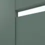 Detailansicht des Lichtausschnitts von CLASSEN Innentür Greco M5 Uni Green Iridium mit Lichtausschnitt