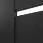 Detailansicht des Lichtausschnitts von CLASSEN Innentür Greco M7 Uni Black Iridium mit Lichtausschnitt