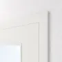 Detailansicht der geschlossenen Tür von CLASSEN Innentür-Set Weiß RAL 9003 CPL 4.3 stumpfeinschlagend mit Zarge und Drücker