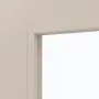 Detailansicht des Lichtausschnitts von CLASSEN Schiebetür Glas M2 Kaschmir CPL mit Lichtausschnitt (Sprossen)