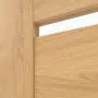 Detailansicht des Lichtausschnitts von CLASSEN Schiebetür Greco M2 Eiche geölt 3D Look mit Lichtausschnitt