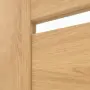 Detailansicht des Lichtausschnitts von CLASSEN Schiebetür Greco M4 Eiche geölt 3D Look mit Lichtausschnitt