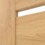 Detailansicht des Lichtausschnitts von CLASSEN Schiebetür Greco M7 Eiche geölt 3D Look mit Lichtausschnitt