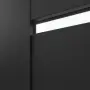 Detailansicht des Lichtausschnitts von CLASSEN Schiebetür Greco M9 Uni Black Iridium mit Lichtausschnitt