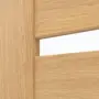 Detailansicht des Lichtausschnitts von CLASSEN Schiebetür Magnetic M2 Eiche geölt 3D Look mit Lichtausschnitt