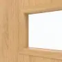 Detailansicht des Lichtausschnitts von CLASSEN Schiebetür Tetyda M1 Eiche geölt 3D Look mit Lichtausschnitt