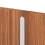 Detailansicht der vertikalen Lisene von CLASSEN Wohnungseingangstür Bord Venom Alu M6 Akazie ST Primo 