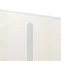Detailansicht der vertikalen Lisene von CLASSEN Wohnungseingangstür Bord Venom Alu M6 Esche Weiß 3D Look 