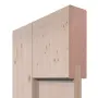 Detailansicht des Querschnitts von Schiebetür TM-2 Fichte astig Massivholz