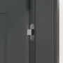Detailansicht der Bänder von CLASSEN Innentür-Set Forma M2 Uni Graphit Iridium stumpfeinschlagend mit Zarge und Drücker 