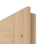 Detailansicht der Kante von Innentür TE-19 Kiefer astig Massivholz