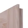Detailansicht der Kante von Innentür TE-5 Fichte astarm Massivholz