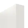 Detailansicht der stumpfen Kante von GARANT Schiebetür Authentic Bianco CePaL mit Lichtausschnitt LA-3