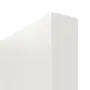 Detailansicht der stumpfen Kante von GARANT Schiebetür Authentic Bianco CePaL mit Lichtausschnitt LA-7