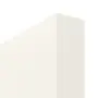 Detailansicht der stumpfen Kante von GARANT Schiebetür 0105-60 Pearl White CePaL mit Lichtausschnitt LA-9