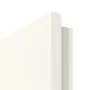 Detailansicht der eckigen Kante von GARANT Zimmertür 0105-60 Pearl White CPL mit Lichtausschnitt LA-3