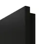 Detailansicht der Premiumkante von GARANT Zimmertür 0901-60 Black Resopal mit Lichtausschnitt LA-9