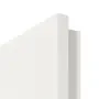 Detailansicht der Design-Kante von Coso 10 Weißlack RAL 9016 Premium Innentür