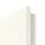 Detailansicht der Premiumkante von GARANT Zimmertür 0105-60 Pearl White CPL mit Lichtausschnitt LA-DIN Sprosse SP4