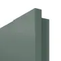 Detailansicht der eckigen Kante von CLASSEN Innentür Greco M2 Uni Green Iridium mit Lichtausschnitt