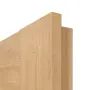 Detailansicht der eckigen Kante von CLASSEN Innentür Greco M9 Eiche geölt 3D Look mit Lichtausschnitt