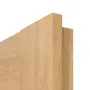 Detailansicht der eckigen Kante von CLASSEN Innentür Havana M2 Eiche geölt 3D Look mit Lichtausschnitt