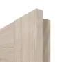 Detailansicht der eckigen Kante von CLASSEN Innentür Tosca M2 Eiche Sonoma 3D Look mit Lichtausschnitt