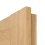 Detailansicht der eckigen Kante von CLASSEN Innentür Tosca M6 Eiche geölt 3D Look mit Lichtausschnitt