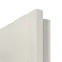 Detailansicht der eckigen Kante von CLASSEN Innentür Tumula M3 Esche Weiß 3D Look 